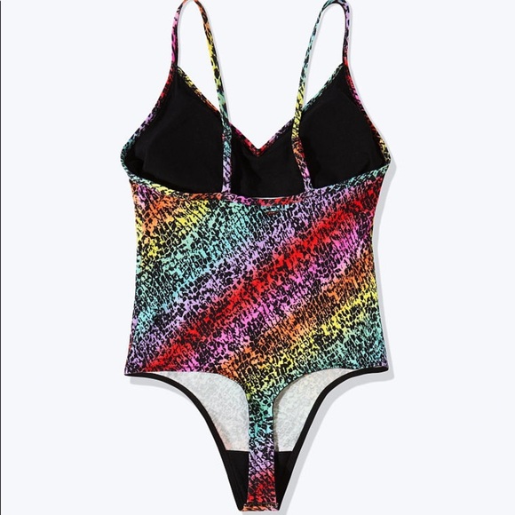 PINK V-Neck Bodysuit - Picture 3 of 3